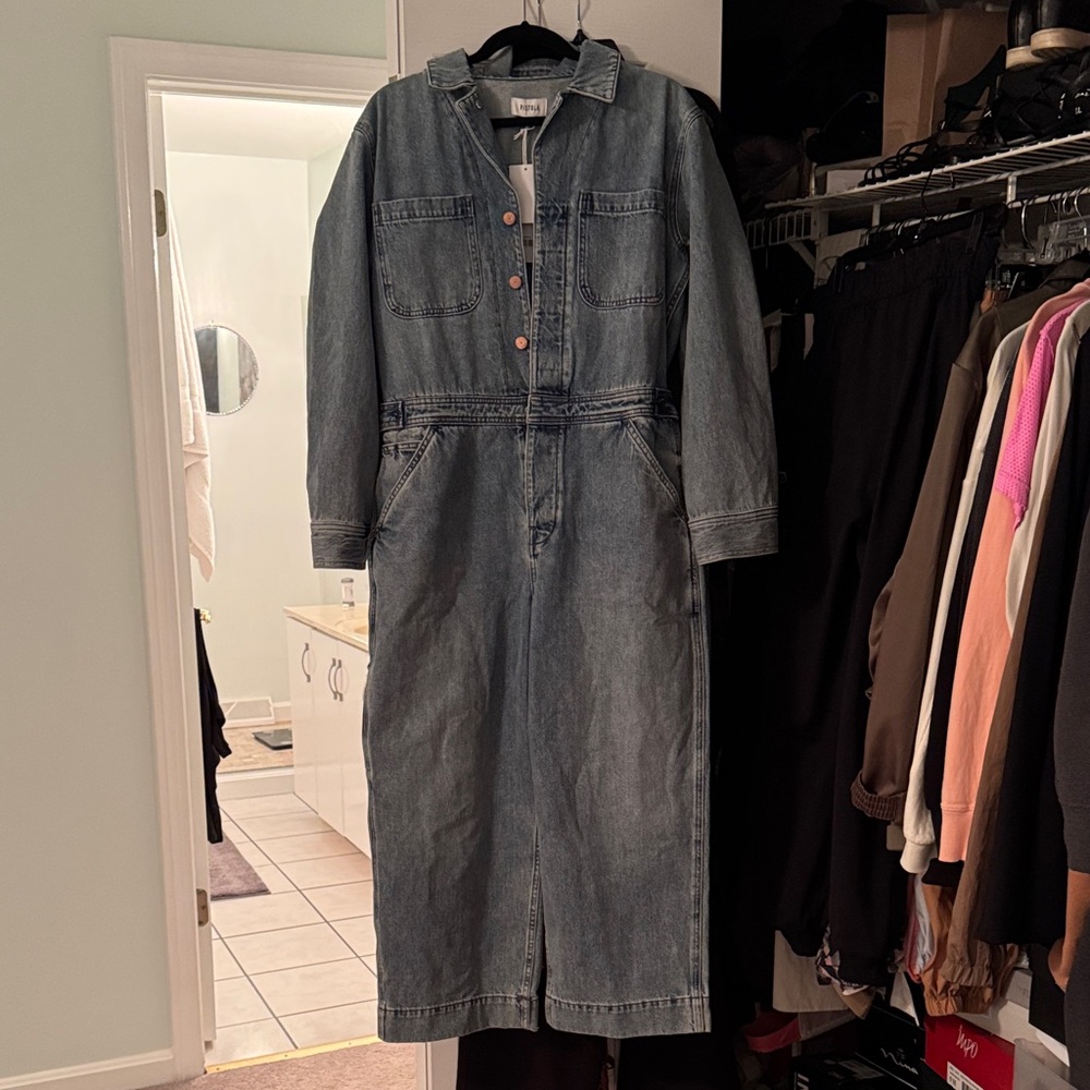 Pistola Denim Long-Sleeve jumpsuit